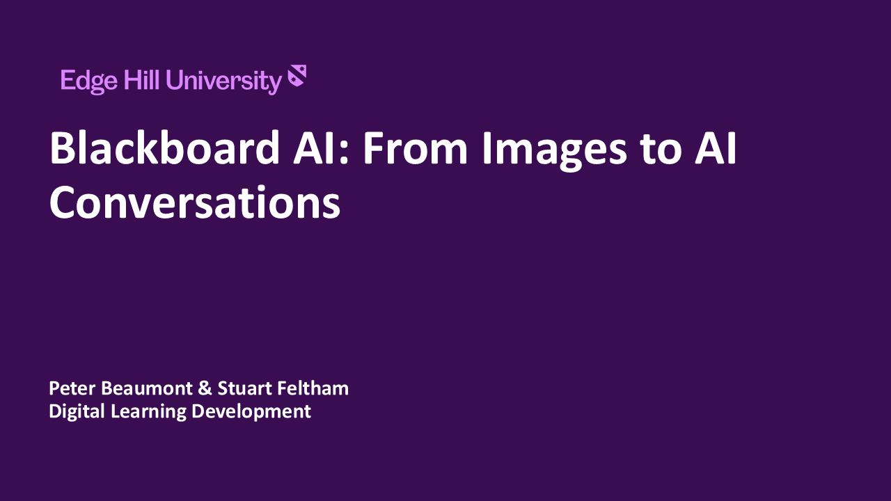 OIDI QAA Online Conference - Blackboard AI_video cover